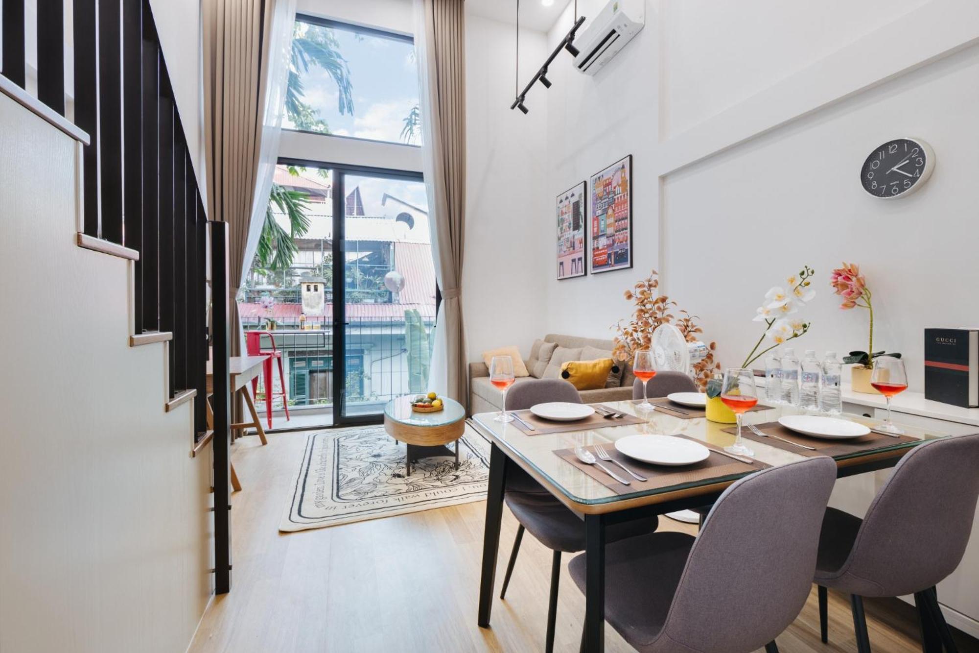 Margaery Boutique Apartment & Skyon9 Rooftop Bar Hanoi Exterior photo